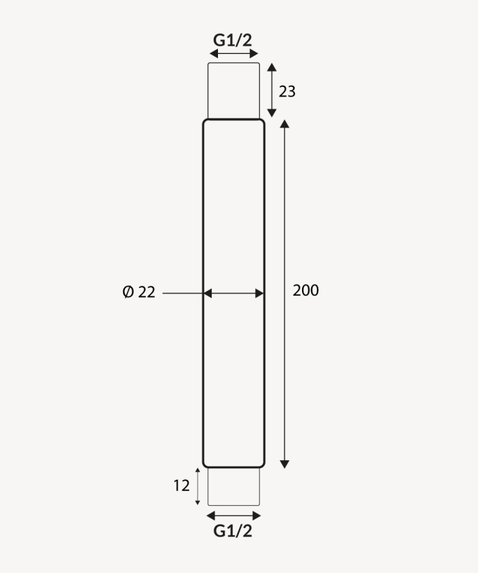 Braccio doccia a soffitto Nero - Corbeau