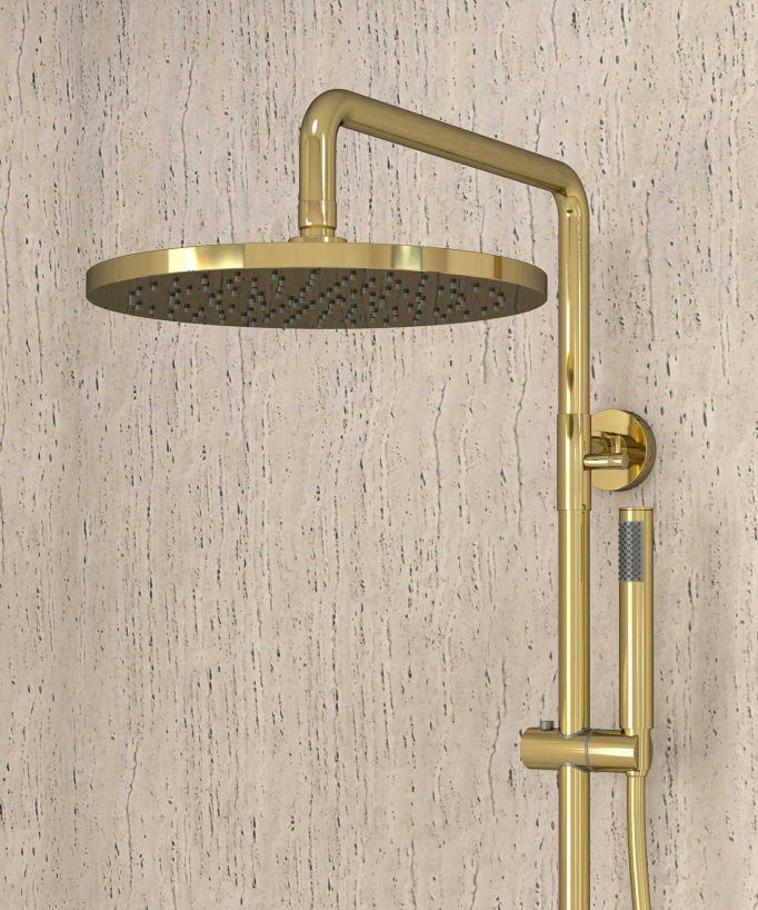 Colonna doccia termostatica rotonda - Corbeau