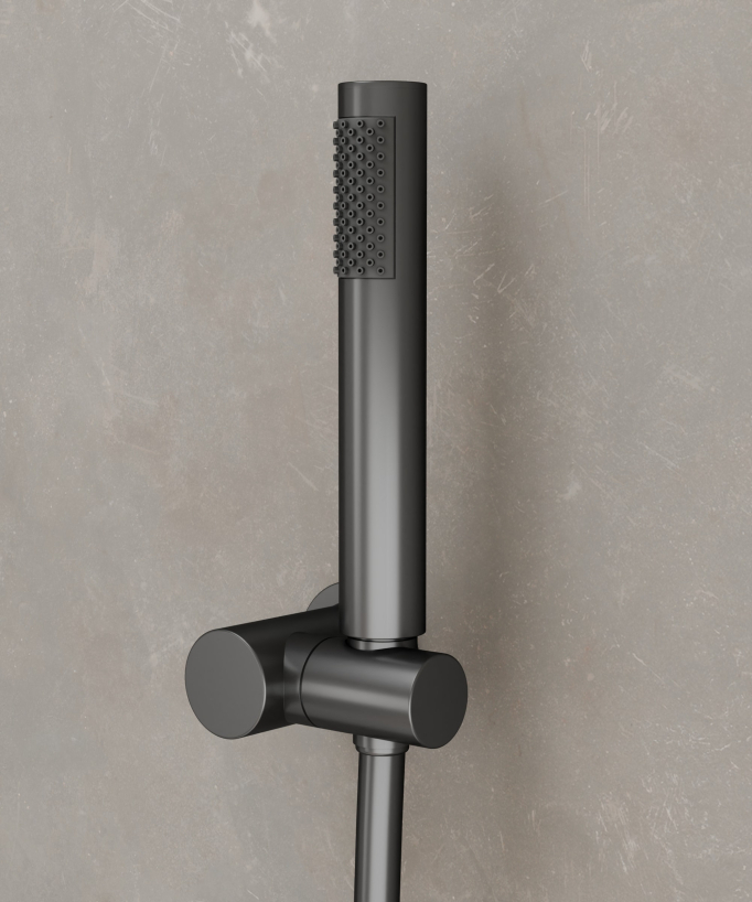 Colonna doccia da parete con miscelatore Gun metal - Leros