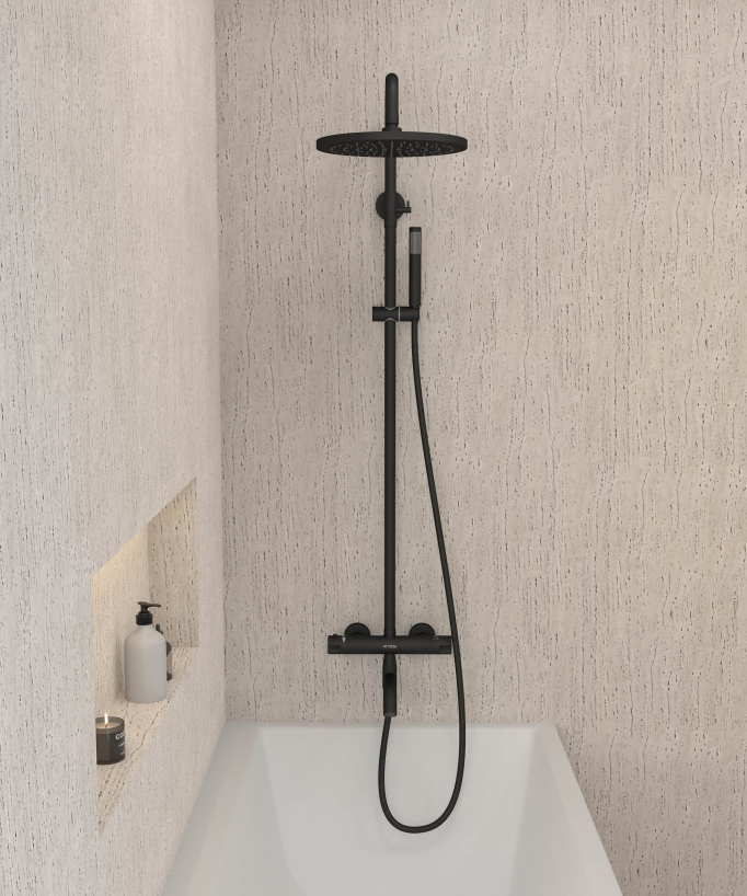 Colonna doccia e vasca termostatica - Corbeau