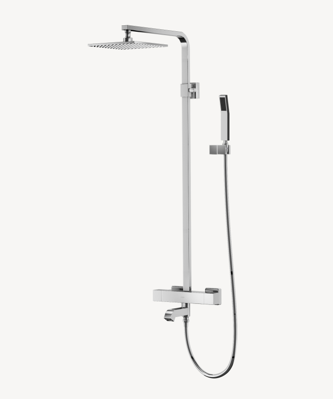 Colonna bagno doccia termostatica Cromato - Sirius