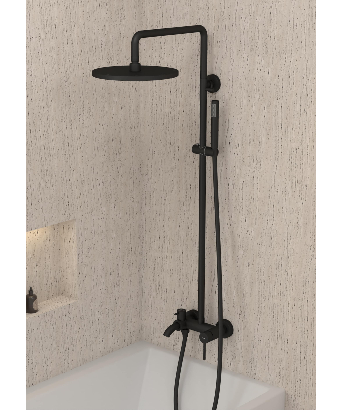 Colonna doccia e vasca nera - Corbeau - small
