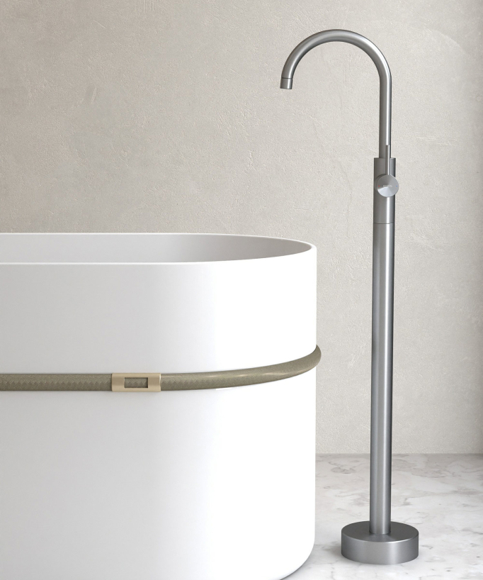 Rubinetto miscelatore vasca monocolonna gunmetal - Corbeau - small