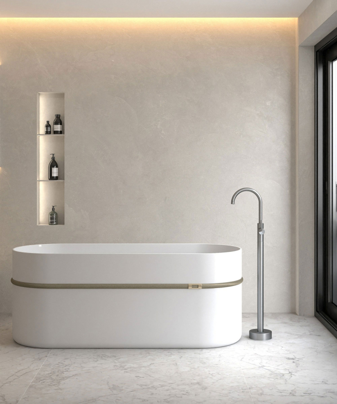 Rubinetto miscelatore vasca monocolonna gunmetal - Corbeau