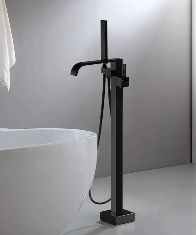 Miscelatore vasca da pavimento a cascata - small
