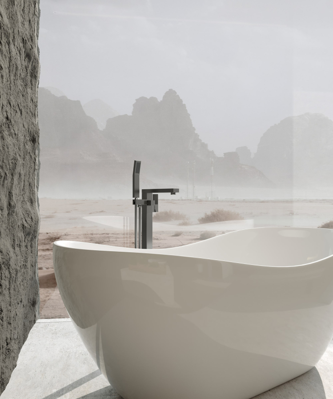 Miscelatore vasca-doccia monocolonna gunmetal - Sirius