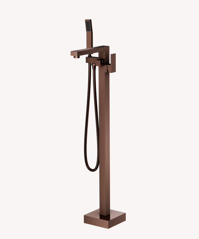Miscelatore vasca-doccia monocolonna oro rosa - Sirius