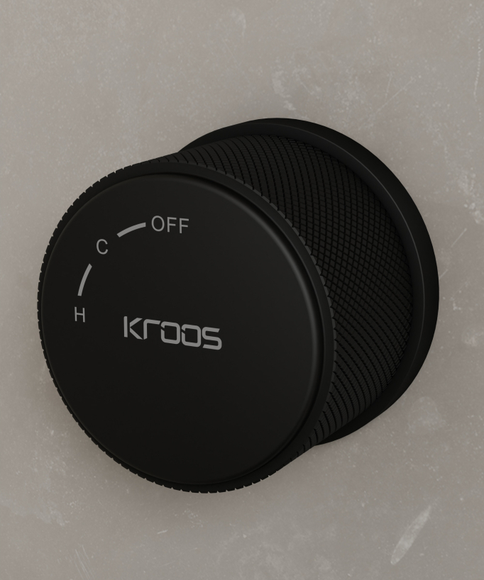 Miscelatore lavabo monocolonna senza regolazione di portata Nero - Leros