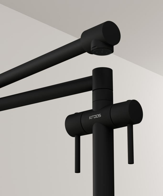 Rubinetto miscelatore cucina stile retrò - Nero