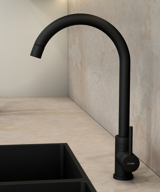 Miscelatore cucina nero - Corbeau
