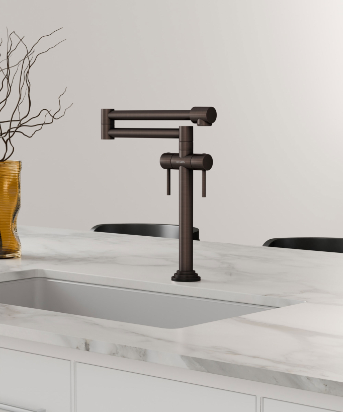 Rubinetto cucina stile retrò - rame