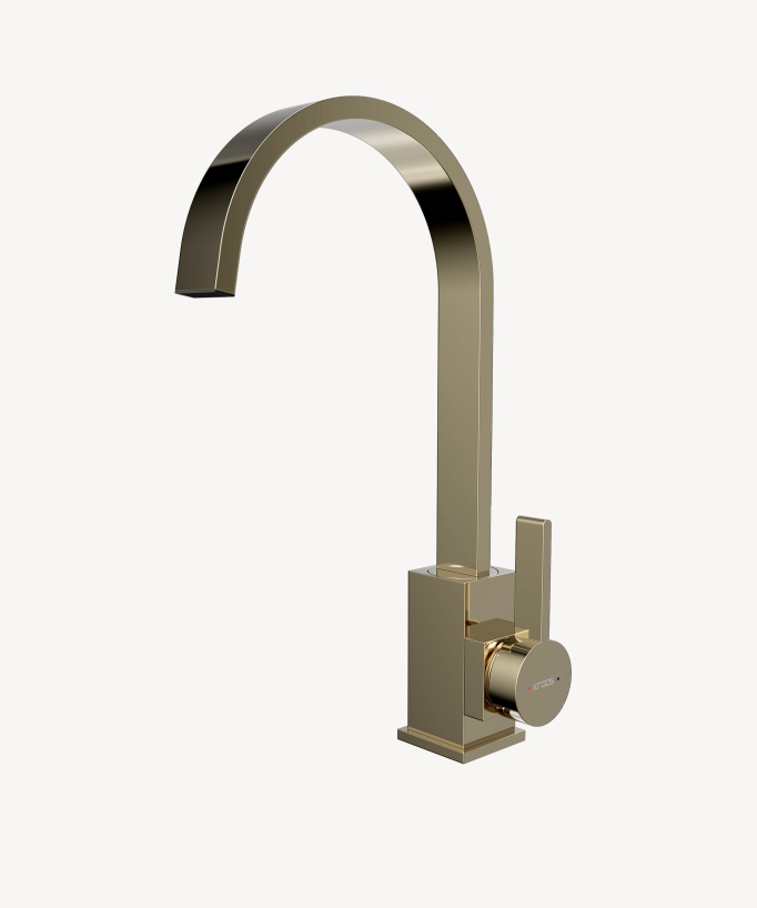 Miscelatore cucina Oro spazzolato - Fiumina