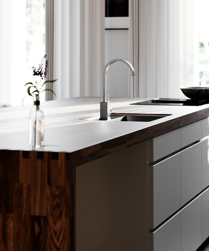Miscelatore cucina Gun metal - Fiumina