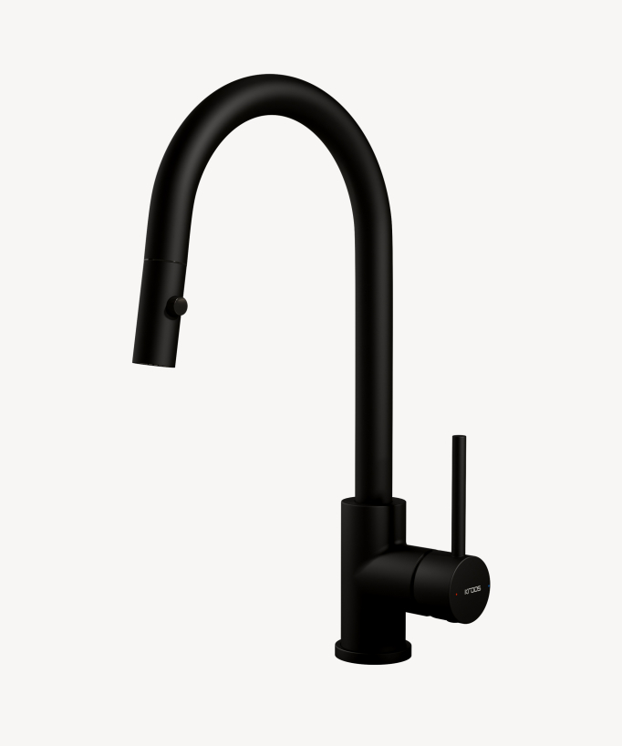 Miscelatore cucina con doccetta Nero - Corbeau
