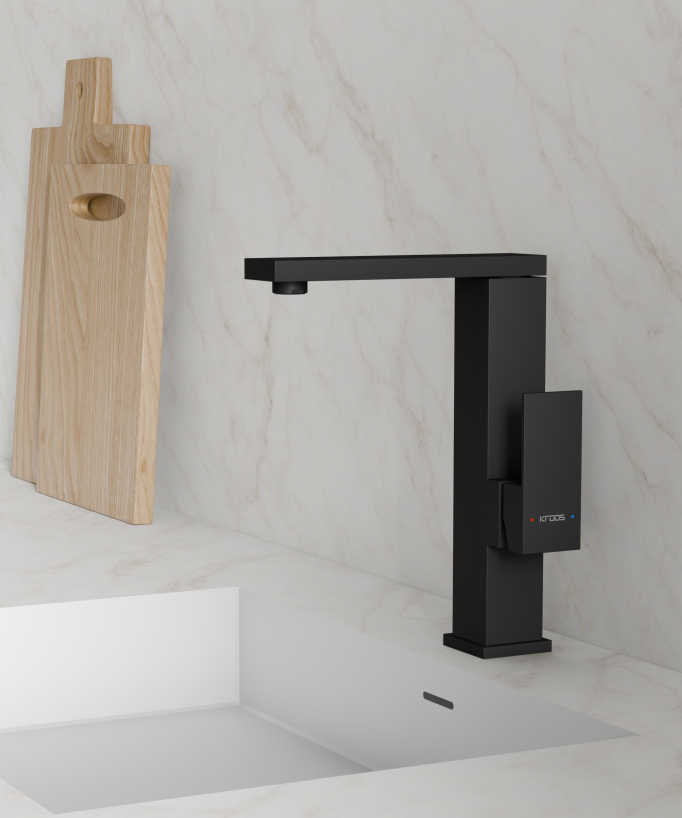 Rubinetto miscelatore lavello nero - Sirius