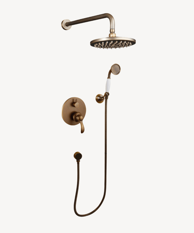Composizione miscelatore doccia incasso rame - Erbe - small