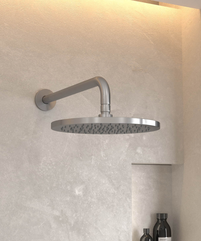 Composizione miscelatore doccia ad incasso Nichel spazzolato - Corbeau