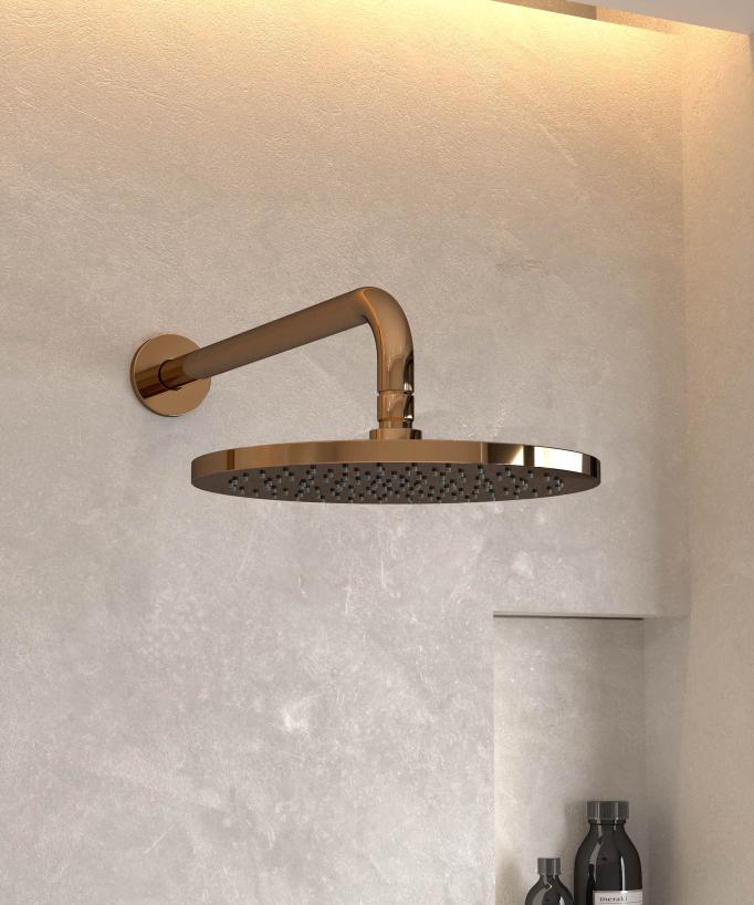 Miscelatore da incasso per doccia oro rosa - Corbeau