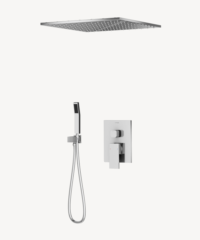 Gruppo doccia a soffitto Cromo - Sirius