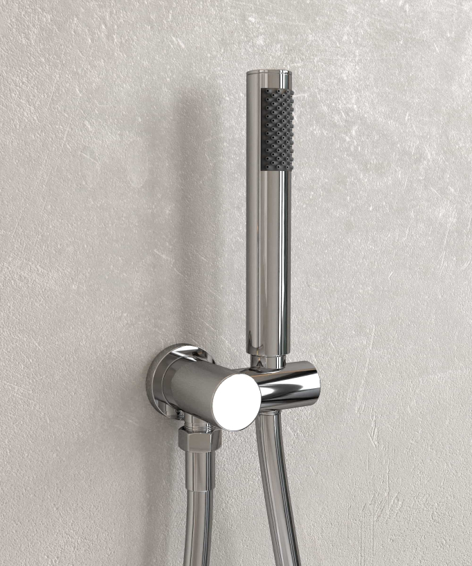 Combinazione di miscelatori da incasso per doccia Cromo - Corbeau