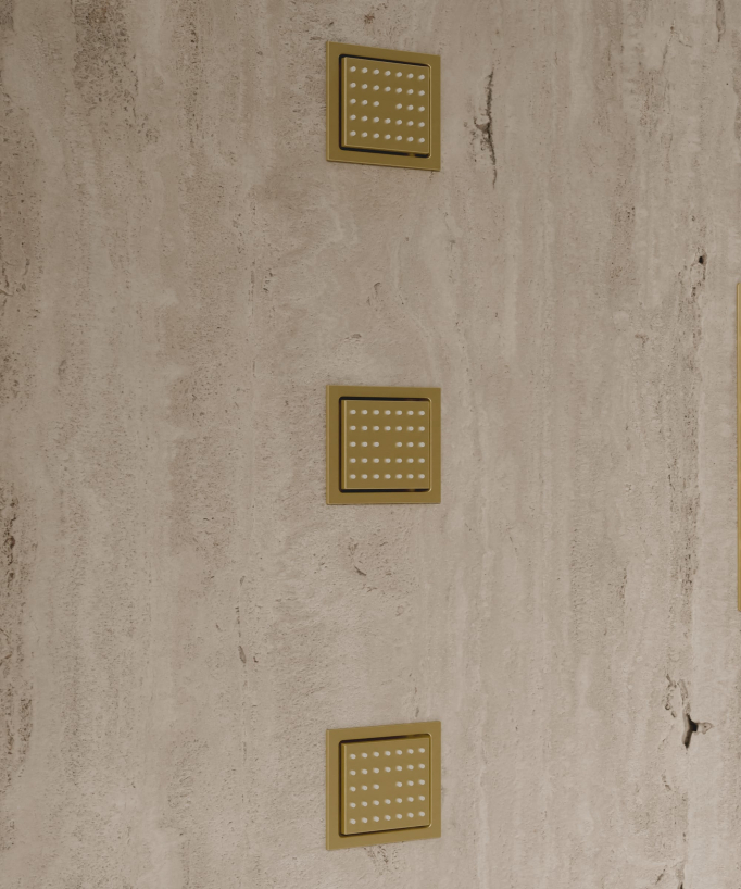 Sistema doccia termostatico a soffitto - 500 mm