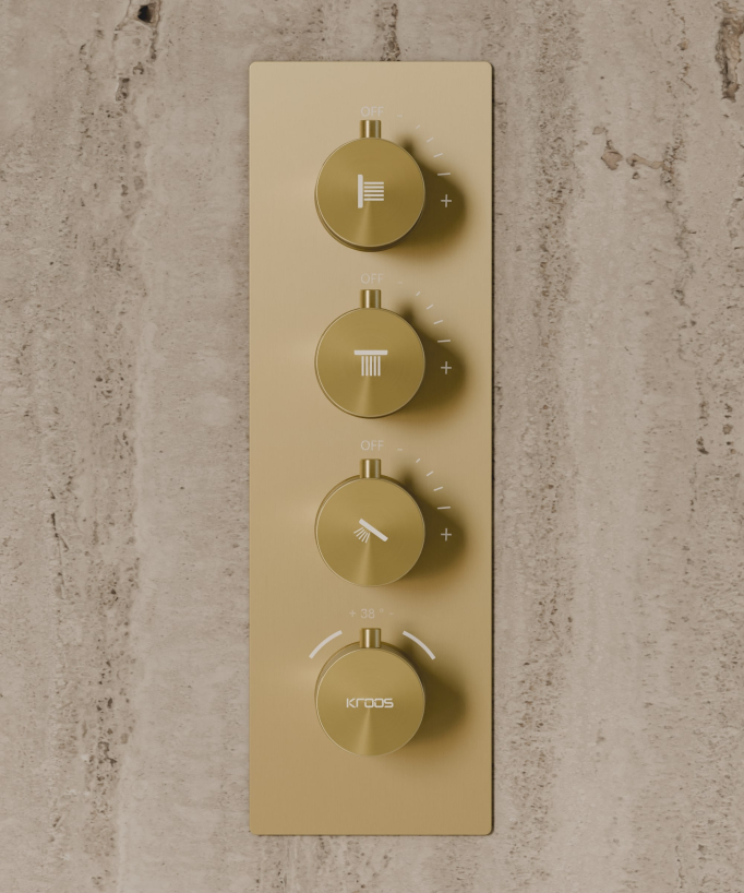 Sistema doccia termostatico a soffitto - 500 mm