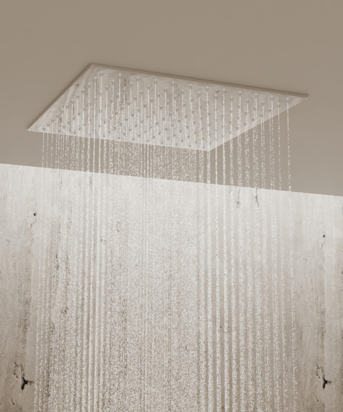 Sistema doccia termostatico a soffitto