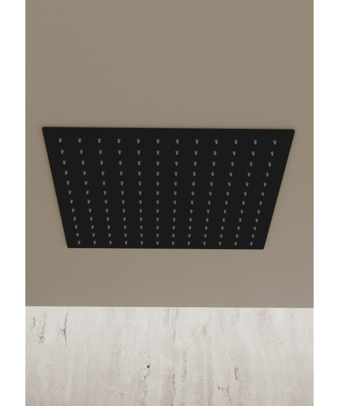 Sistema doccia termostatico a soffitto - Nero