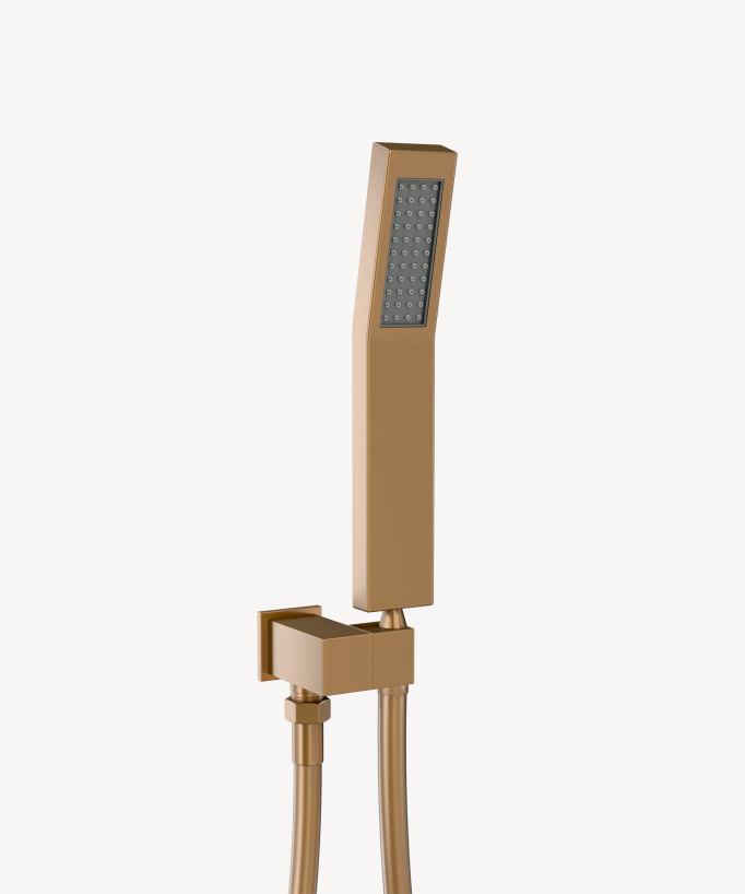 Sistema doccia termostatico a incasso soffitto Oro rosa - Sirius
