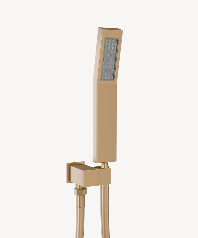 Cielo doccia termostatico incassato soffitto 500 mm, 3 getti corpo Oro rosa - Sirius