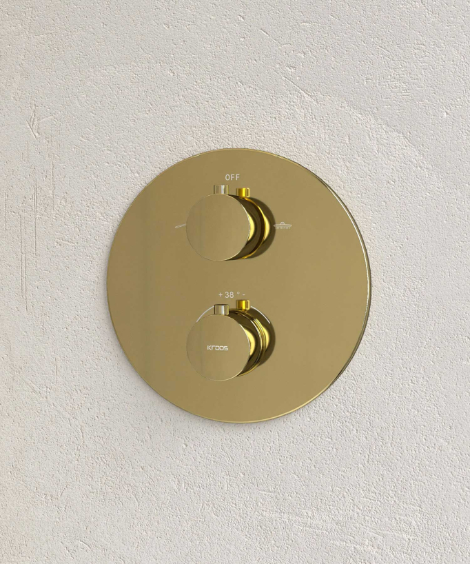 Pacchetto doccia termostatico Golden - Corbeau