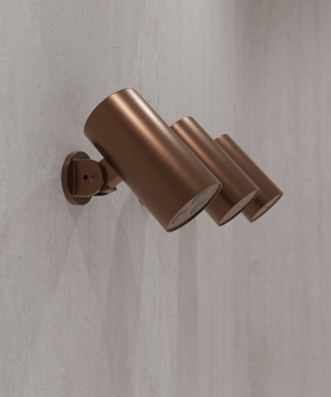 Set miscelatore termostatico multi-spray con soffione orientabile - Corbeau