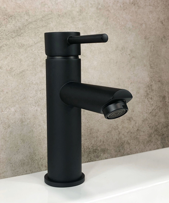 Miscelatore lavabo nero