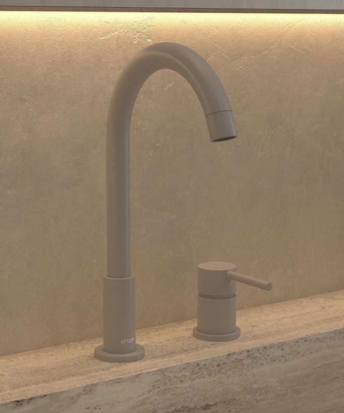 Miscelatore lavabo 2 fori bianco - Corbeau - small