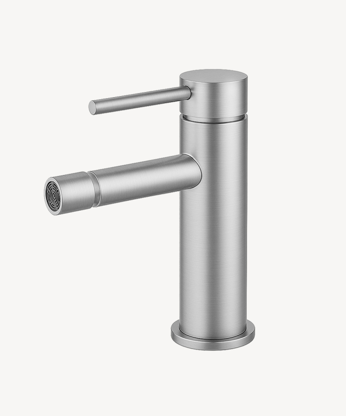 Miscelatore bidet monoforo Nickel spazzolato - Corbeau