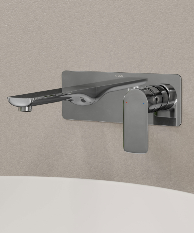 Miscelatore lavabo da incasso cromato - Nunki
