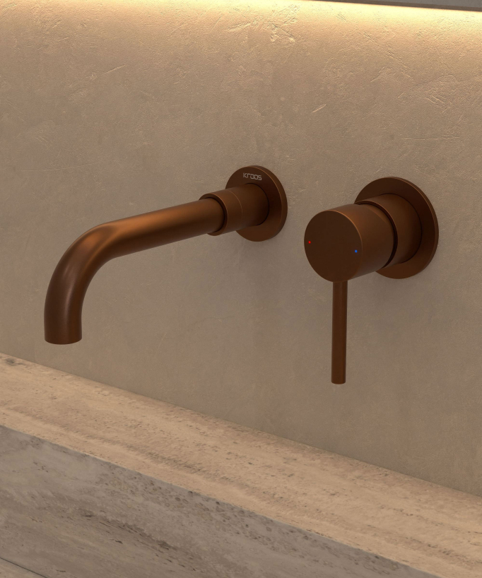 Miscelatore lavabo a parete - Corbeau