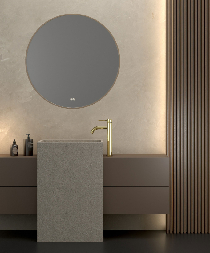 Miscelatore lavabo dorato - Corbeau