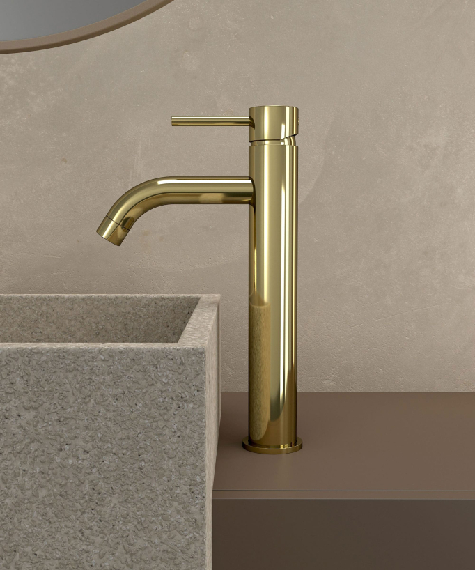Miscelatore lavabo dorato - Corbeau - small