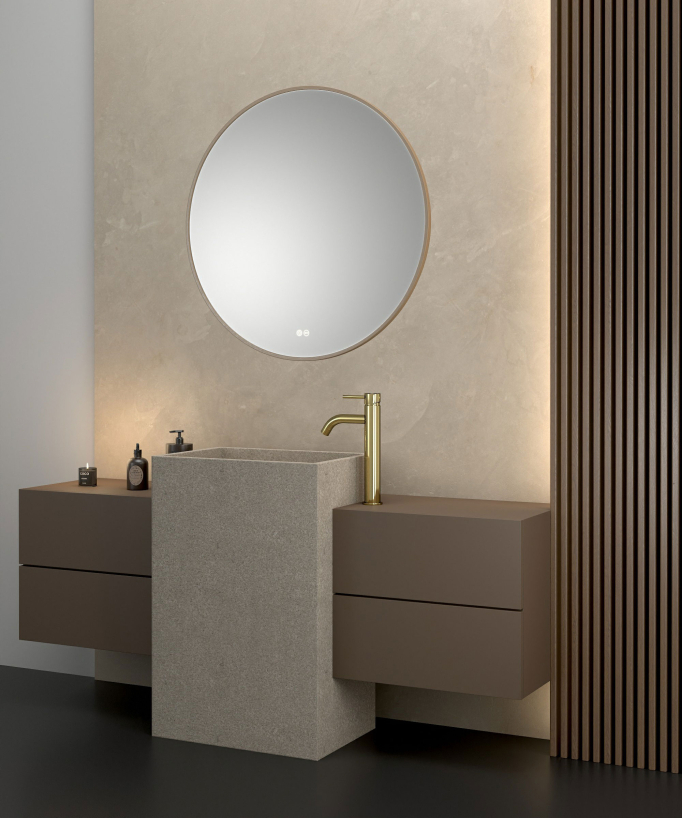 Miscelatore lavabo dorato - Corbeau