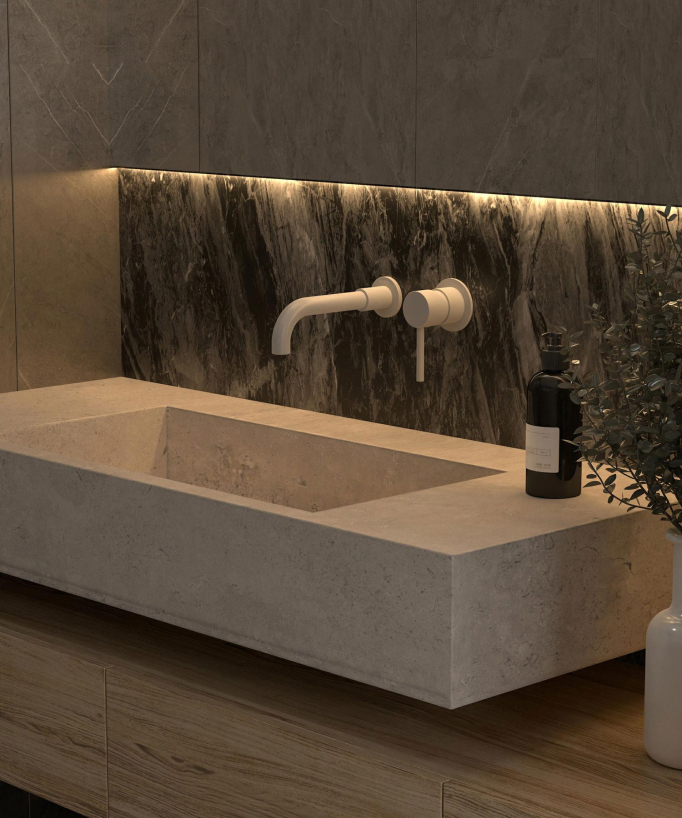 Miscelatore lavabo a parete - Corbeau