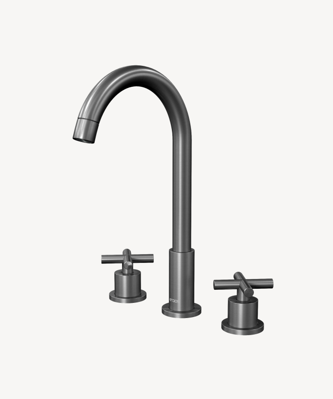 Rubinetto lavabo a ponte Gunmetal - Corbeau - small
