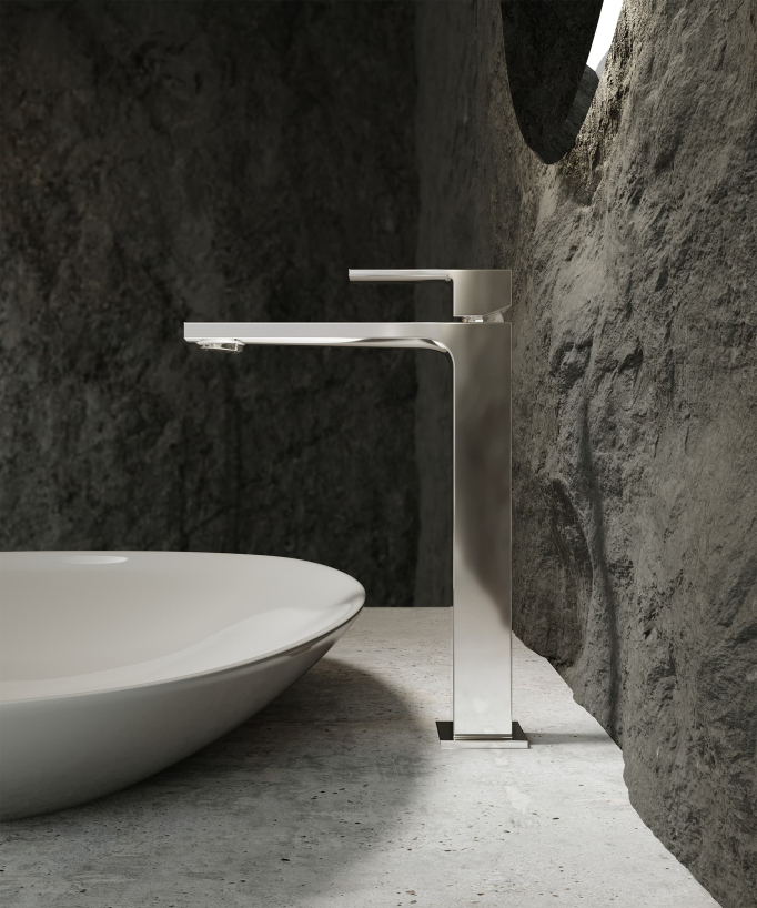 Miscelatore lavabo rialzato cromato - Sirius