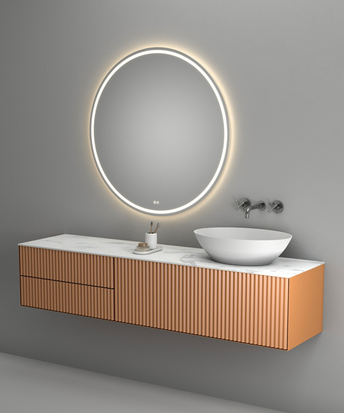 Rubinetto lavabo a parete cromato - Corbeau