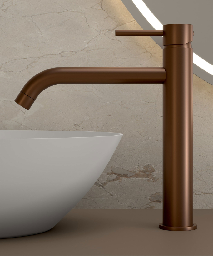 Miscelatore lavabo con bocca lunga - Corbeau - small
