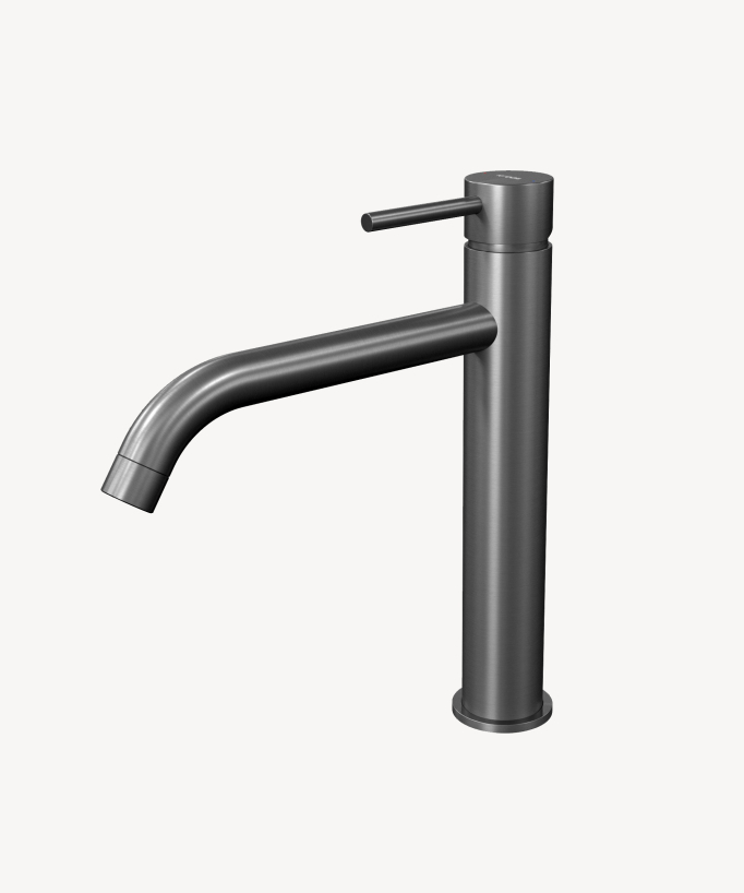 Miscelatore lavabo con bocca lunga Gunmetal - Corbeau - small