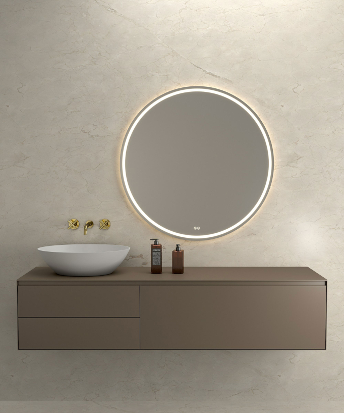 Rubinetto lavabo a parete dorato - Corbeau