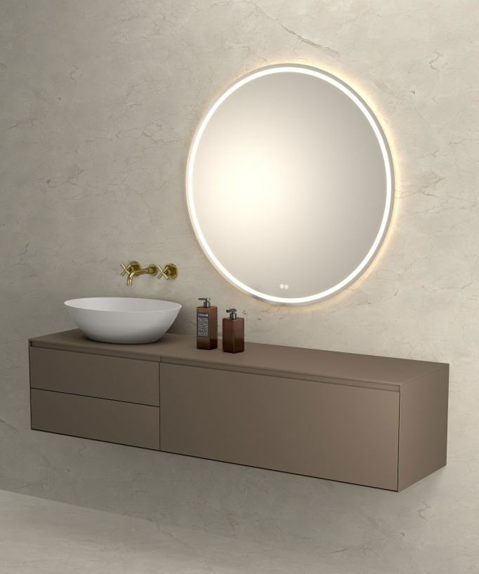Rubinetto lavabo a parete dorato - Corbeau