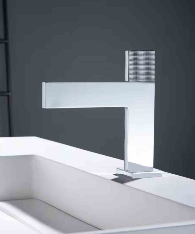 Rubinetto miscelatore lavabo design cromato - Kyra