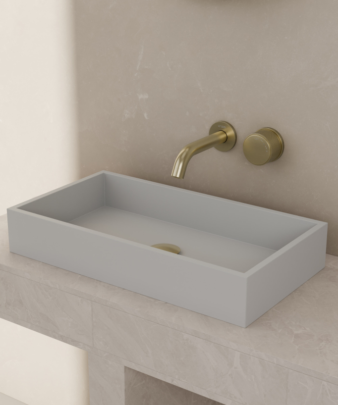 Miscelatore lavabo incassato senza regolazione portata - Leros